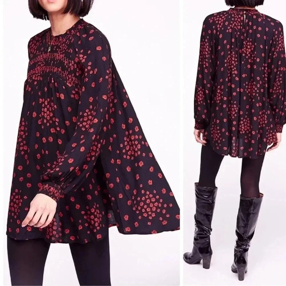 Free People Flowers In Her Hair Tunic mini dress